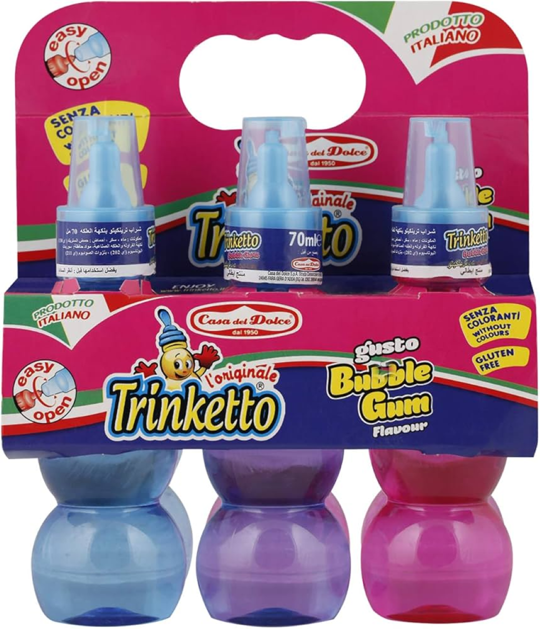 CASA DEL DOLCE TRINKETTO BUBBLE GUM DRINK  70ML 